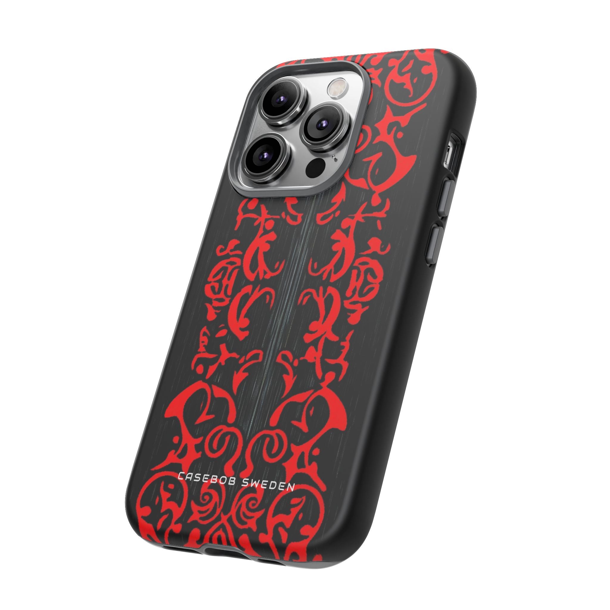 Gothic Crimson Symmetry iPhone 14 - Tough Phone Case