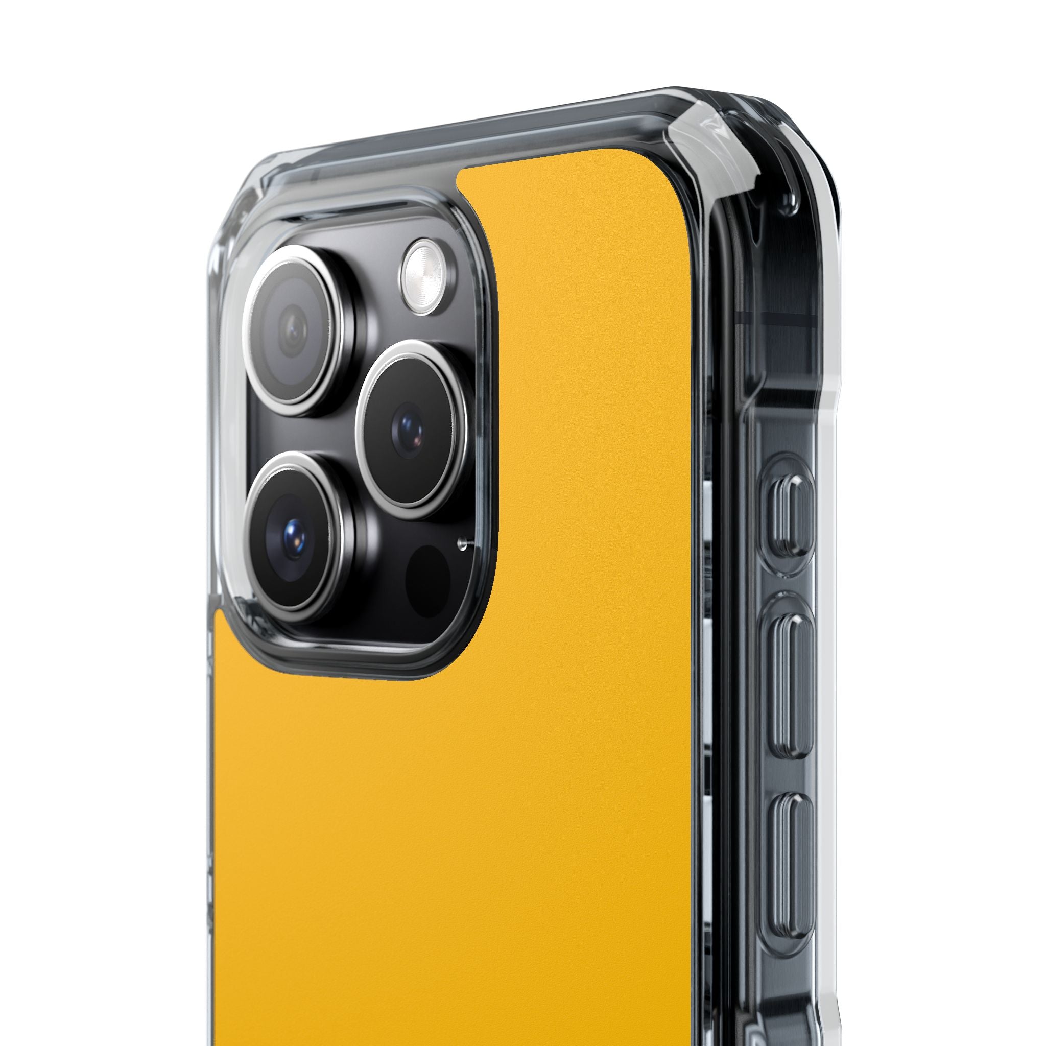 Amber Yellow - Clear Impact iPhone 15 Phone Case