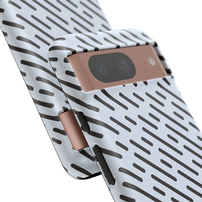 Monochrome Dash - Protective Phone Case