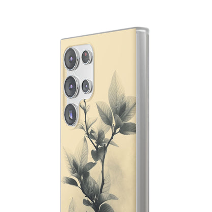 Beige Branch Art - Flexi Samsung S23 Phone Case