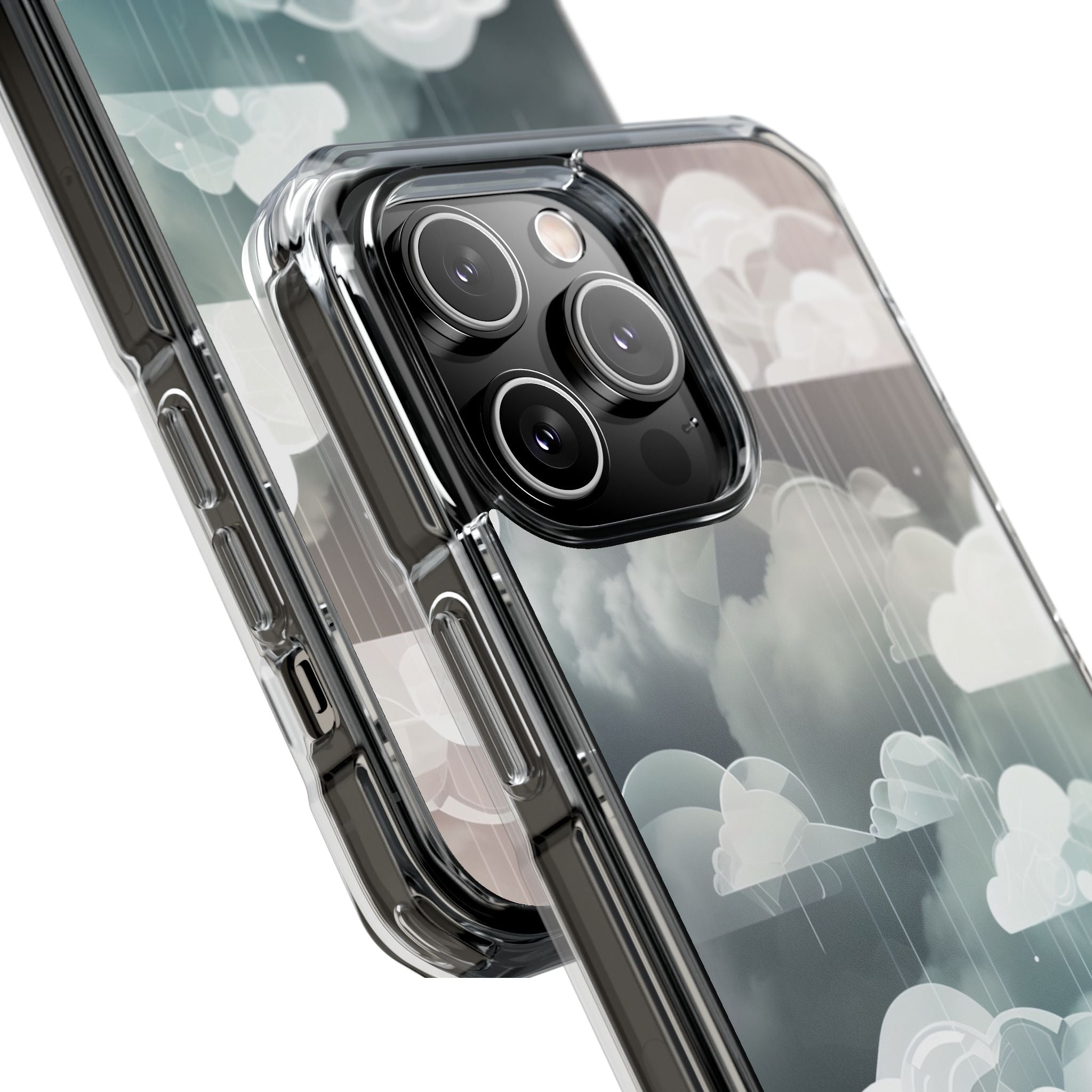 Silver Dream Clouds iPhone 14 - Impact Clear+
