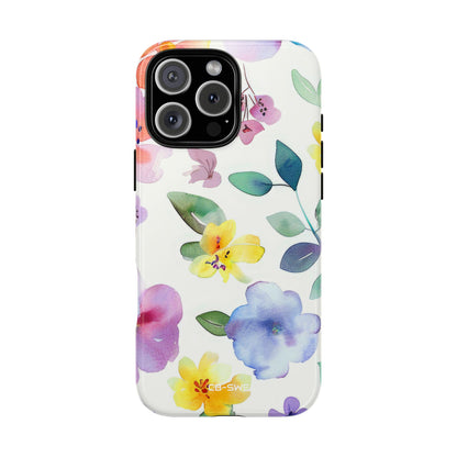 Whimsical Watercolor Florals - iPhone Case