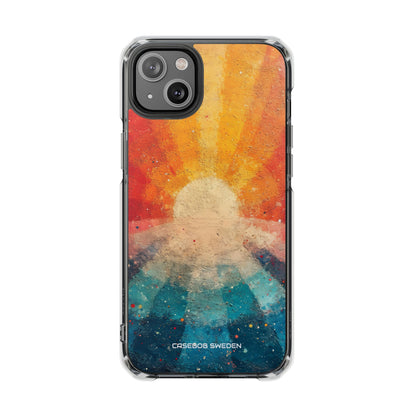 Sunburst Energy - Clear Impact iPhone 14 Phone Case