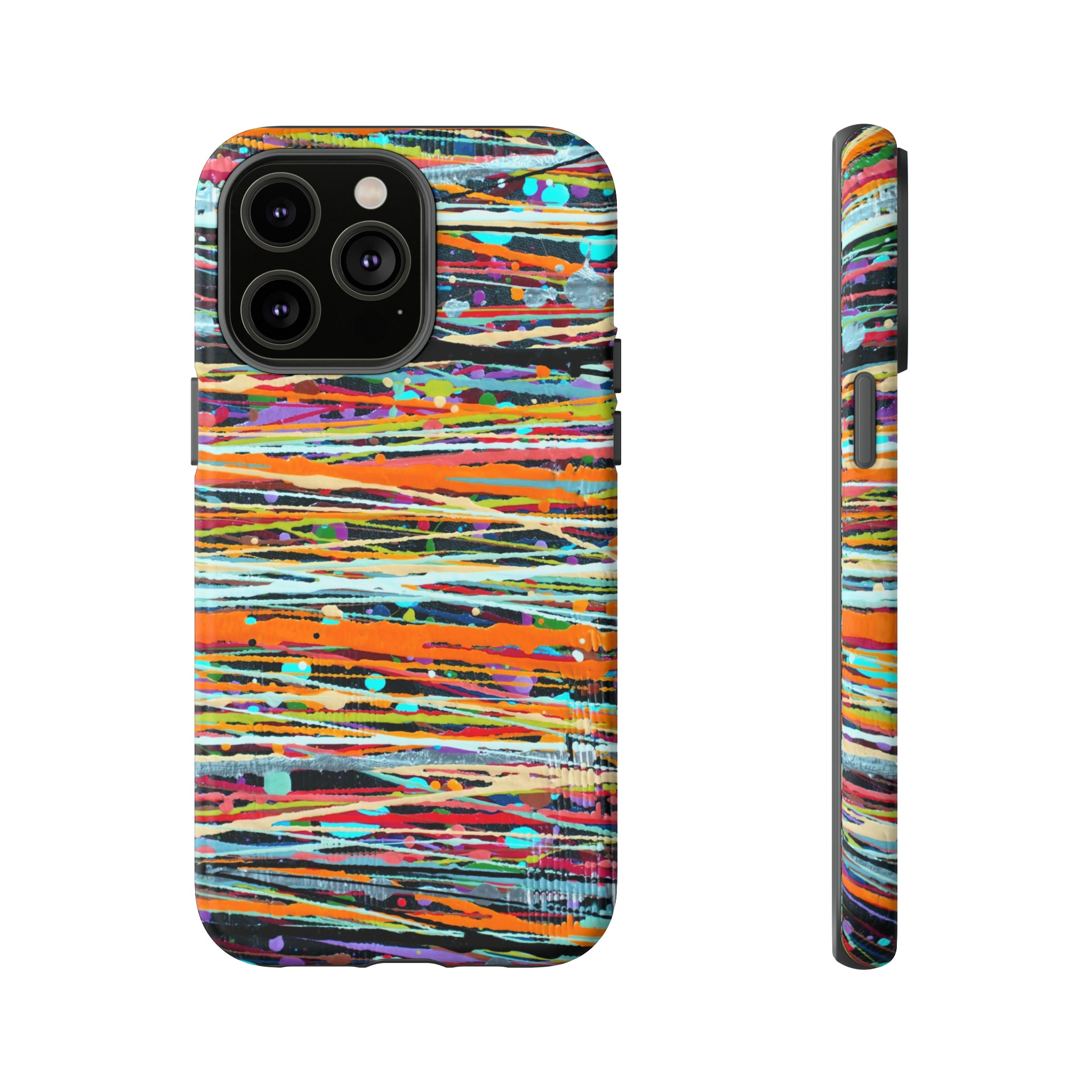 Oil painting - Stripe - Protective Phone Case