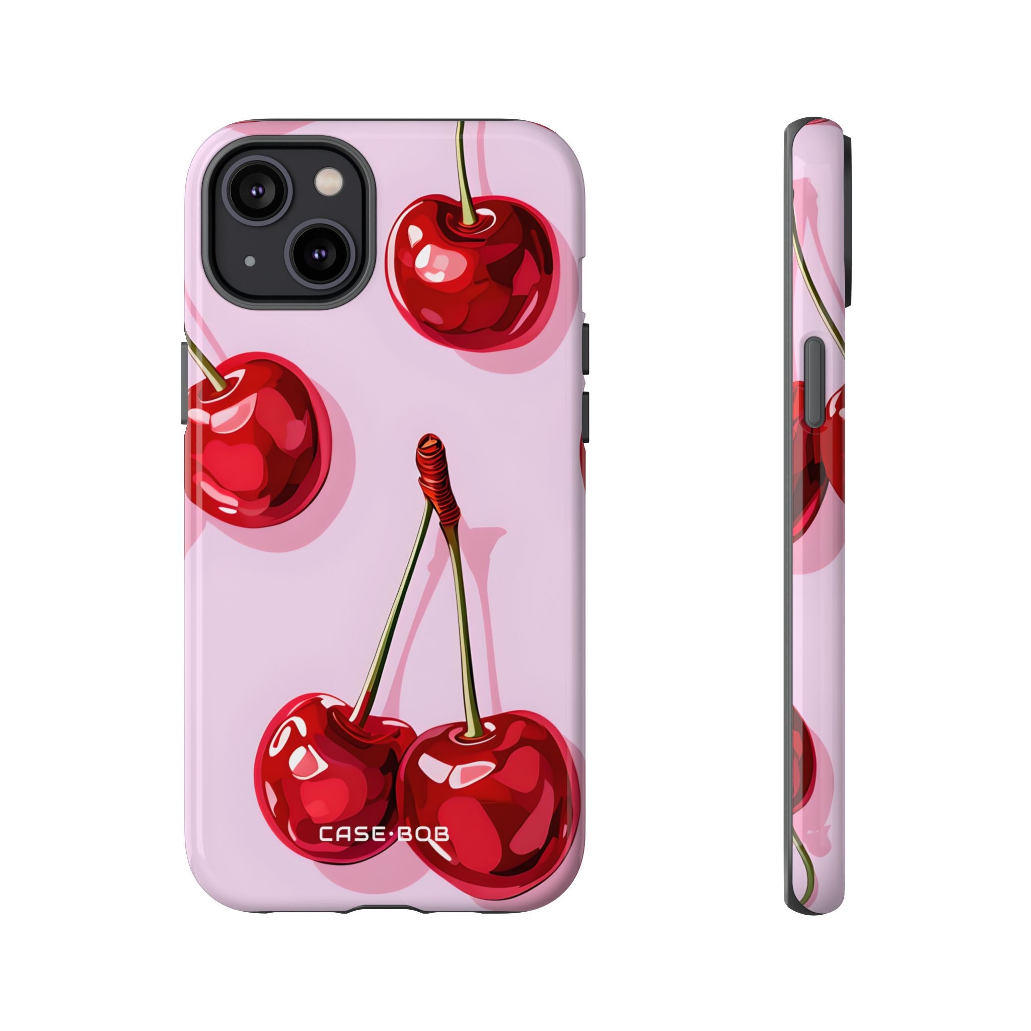 Glossy Cherry Burst iPhone 14 Plus Case - Tough