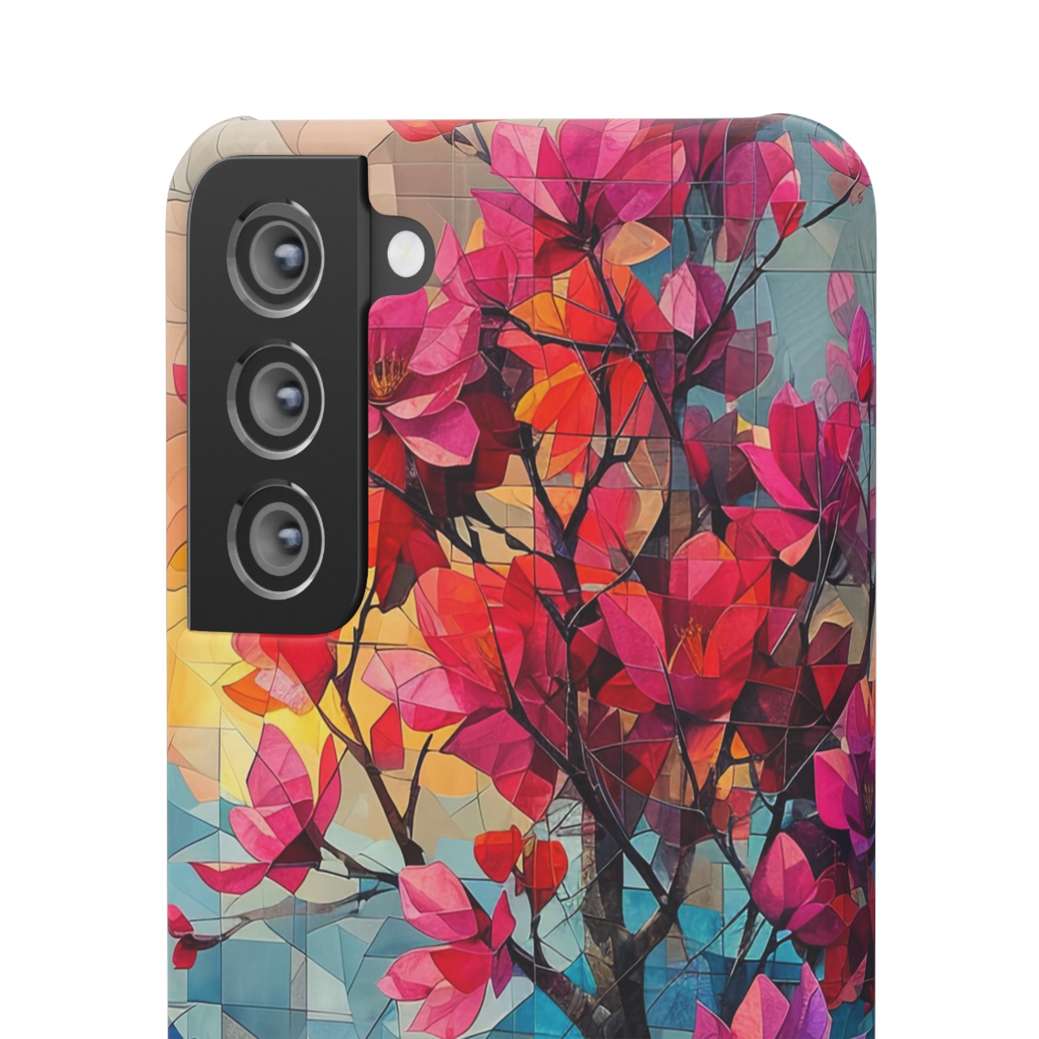 Vibrant Geometric Tree Landscape Samsung S21 - Slim Phone Case