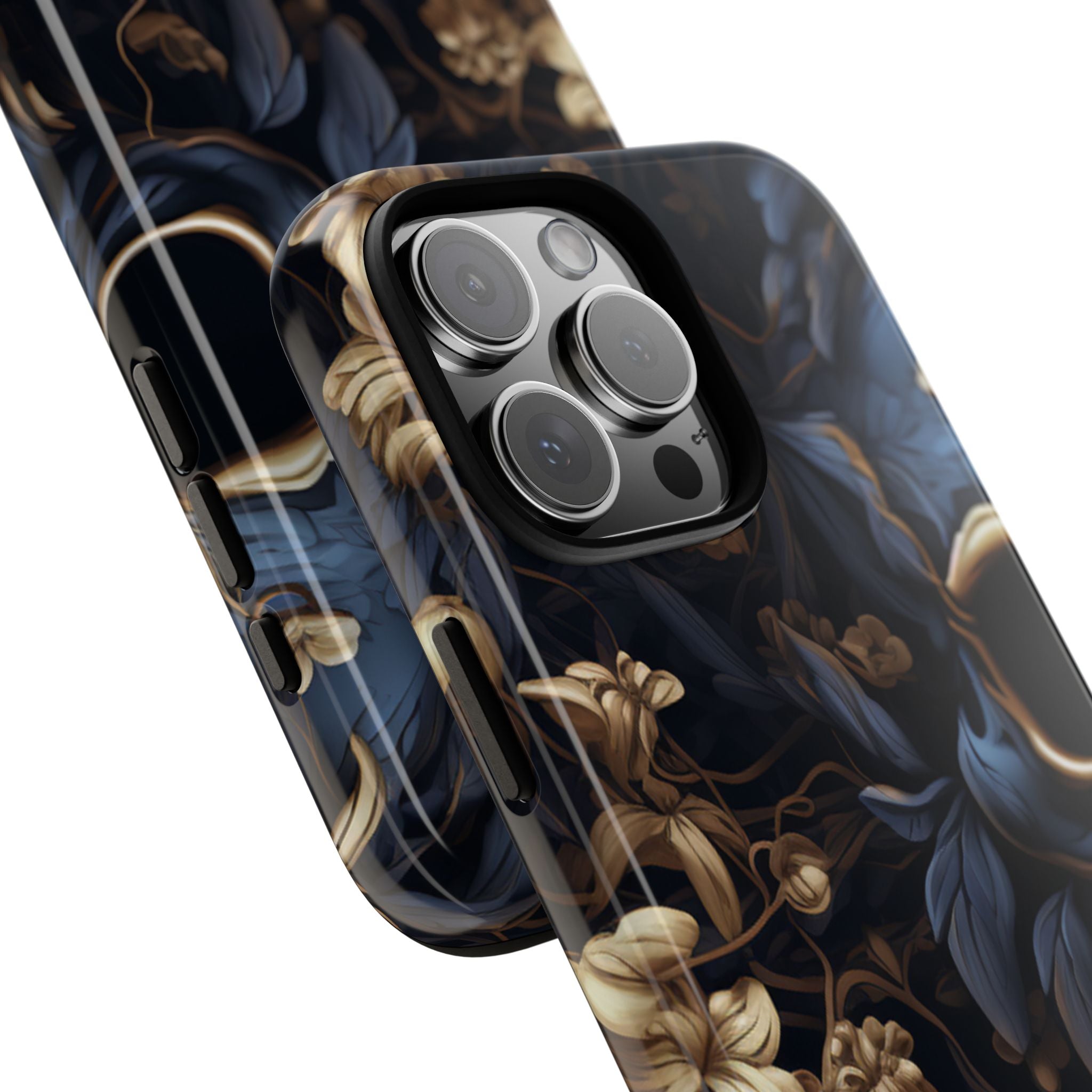 Gothic Floral Skull - iPhone Case