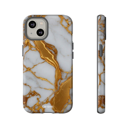 Golden Veins Flow - iPhone Case