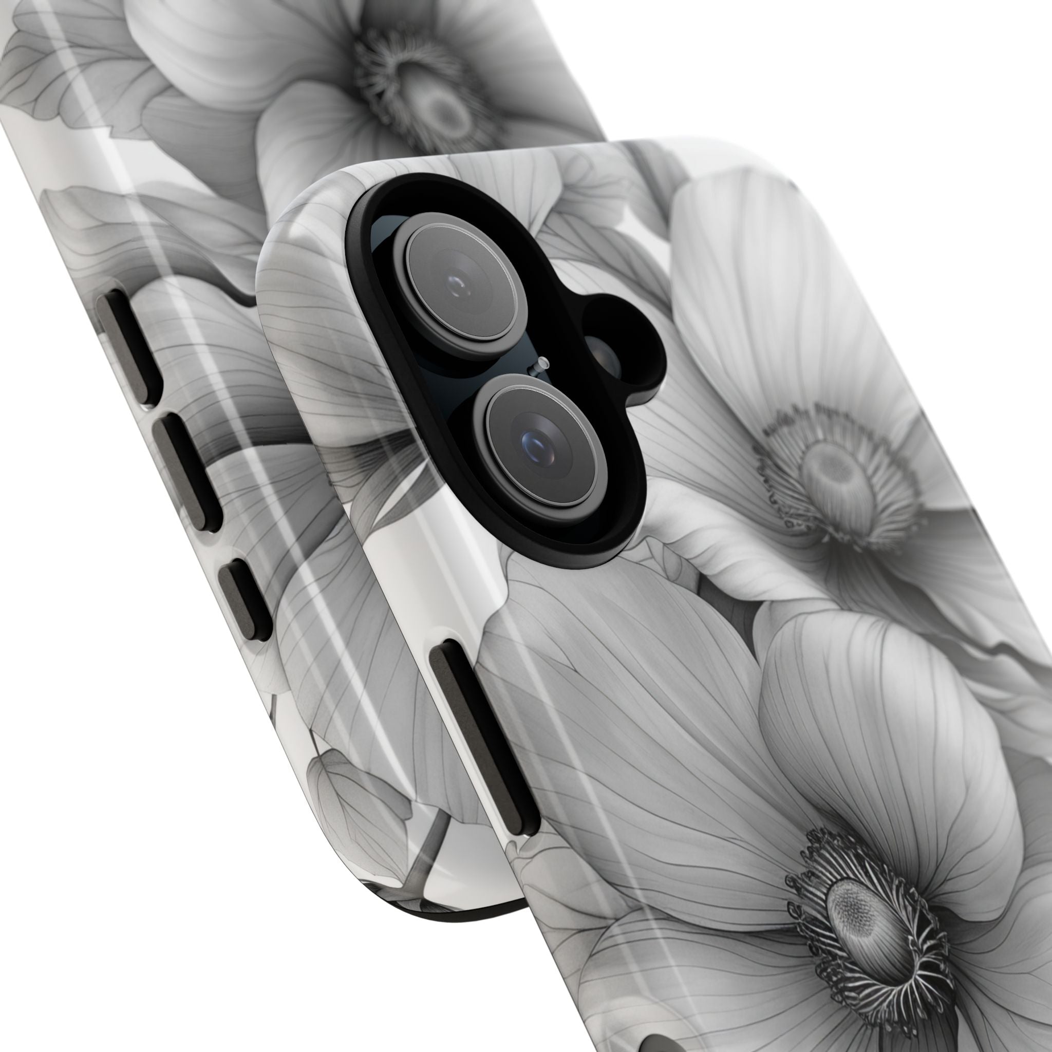 Botanical Elegance in Grayscale - for iPhone 16