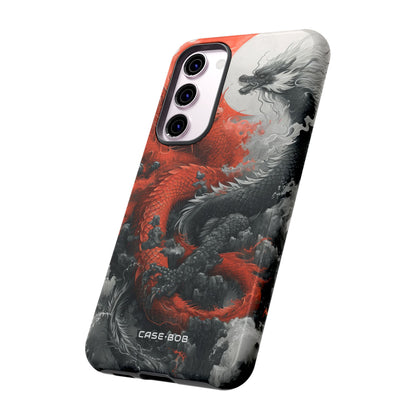 Twin Dragons Crimson Samsung S23 Plus Case - Tough