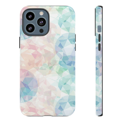 Geometric Intricacy: Pastel Precision - Protective Phone Case