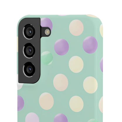 Pastel Polka Dots - Slim Samsung S22 Phone Case