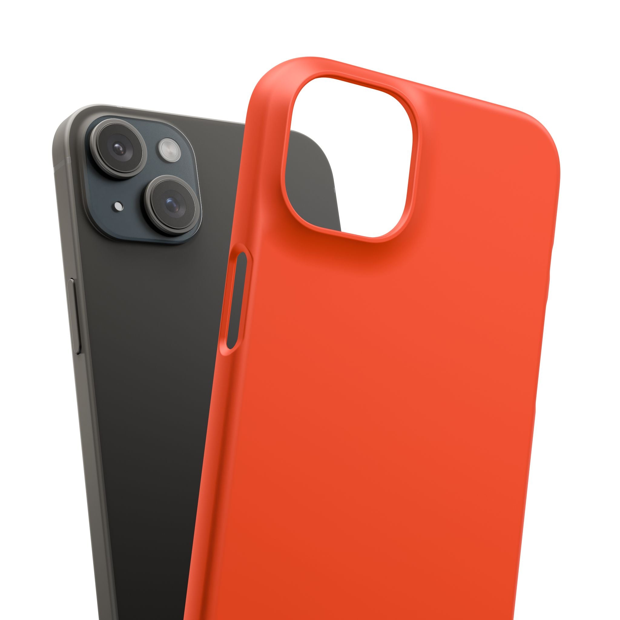 Orangerote iPhone 15 - Schlanke Handyhülle