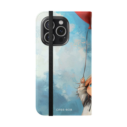 Heart Balloon Glow - iPhone 15 Pro Case - Wallet