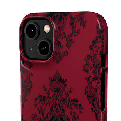 Gothic Crimson Elegance iPhone 14 - Slim Phone Case