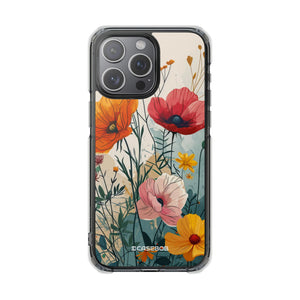 Blooming Whimsy – Handyhülle für iPhone (Clear Impact – Magnetisch) 