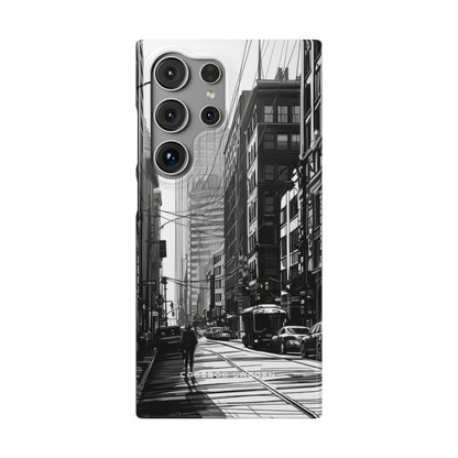 Urban Cityscape Line Perspective Samsung S24 - Slim Phone Case