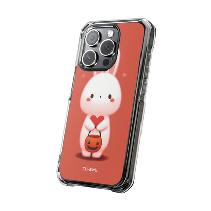 Bunny Holds Heart iPhone Case - Impact