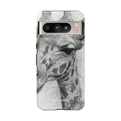 Monochrome Giraffe: Intricate Elegance - for Google Pixel 8