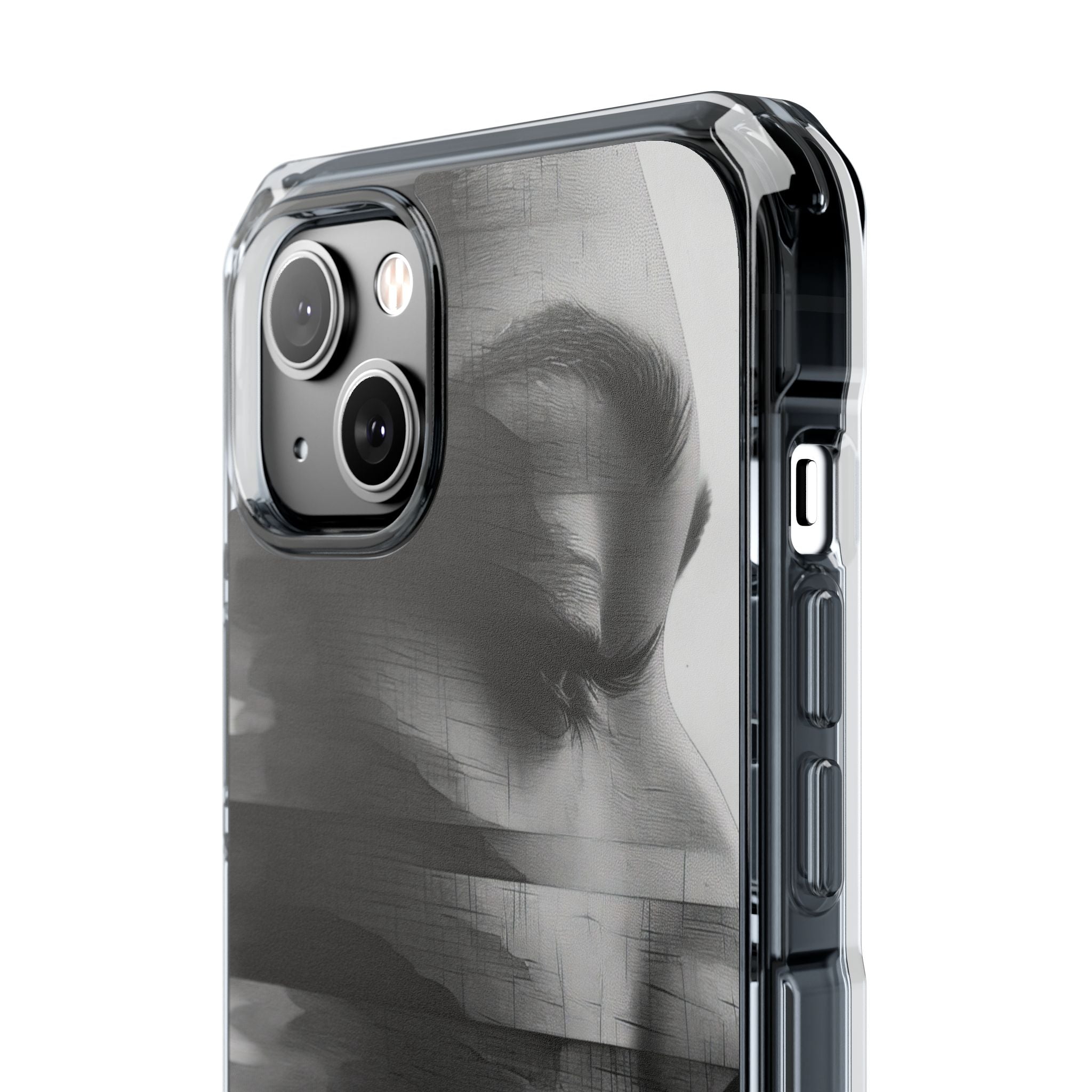 Abstract Glitch Portrait - Phone Case for iPhone