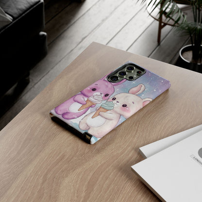 Rabbits Enjoy Ice Cream - Samsung Case