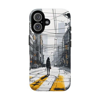 Urban Noir Streetscape iPhone 16 | Tough+ Phone Case