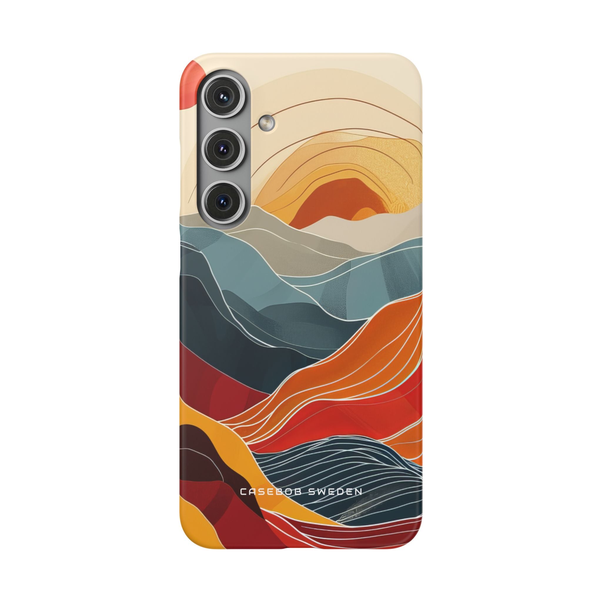 Harmonic Flow of Lines and Color Samsung S24 - Slim Phone Case