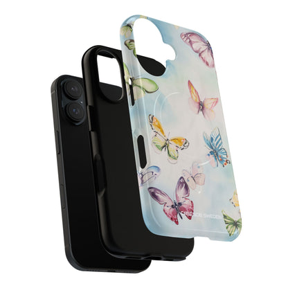 Watercolor Butterfly Bliss - Tough + MagSafe® iPhone 16 Phone Case