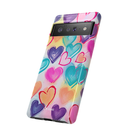 Hearts Dance Playfully - Google Pixel Case