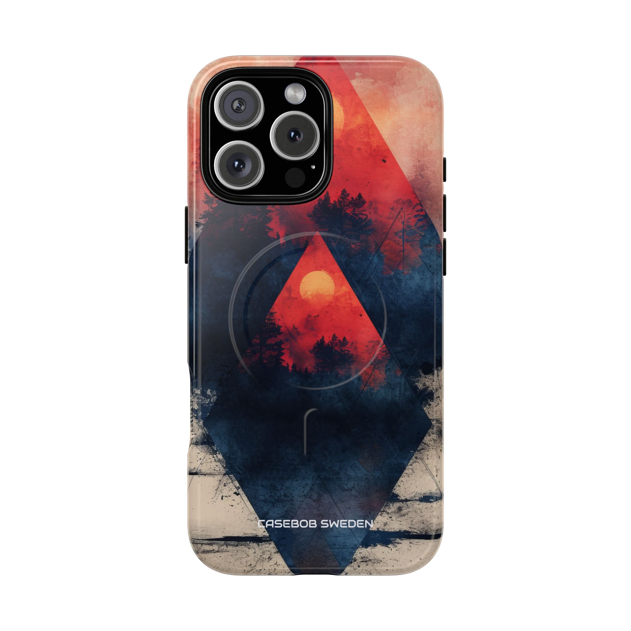 Red Sky Serenity - Tough + MagSafe® iPhone 16 Phone Case