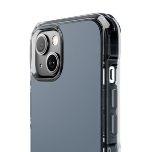 Slate Gray | Phone Case for iPhone (Clear Impact Case - Magnetic)