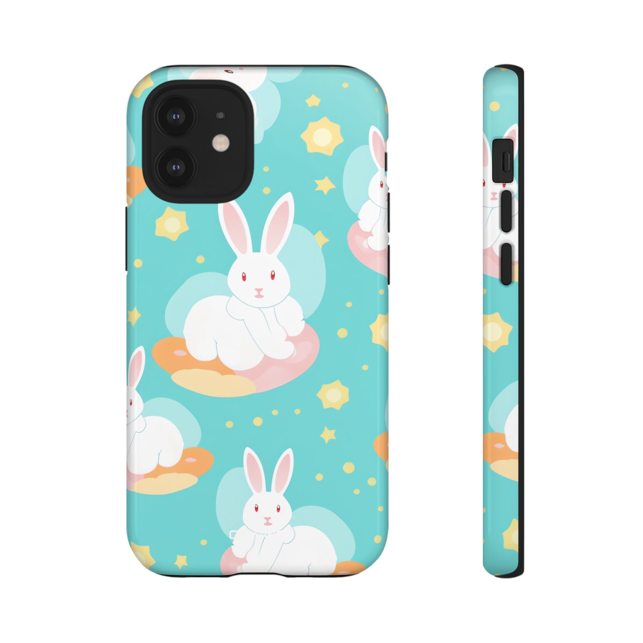 Bunnies Float Dreamily - iPhone Case