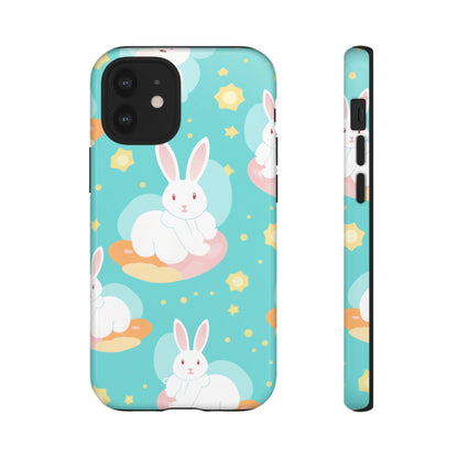 Bunnies Float Dreamily - iPhone Case