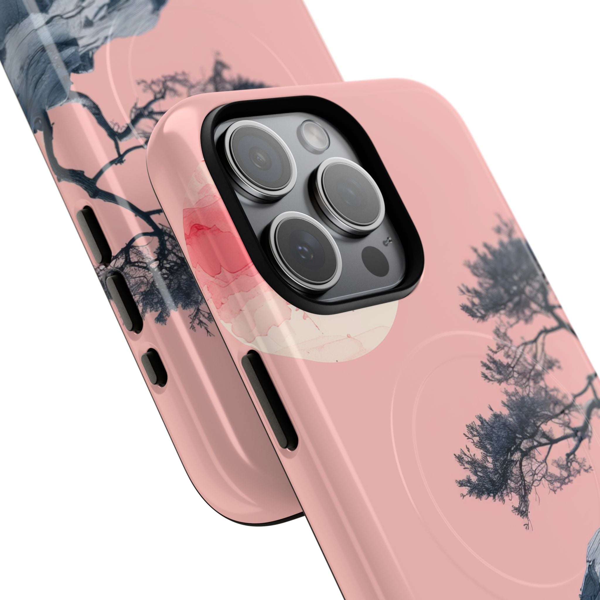 Crimson Moon Tree iPhone 15 Pro Max Case - Tough+