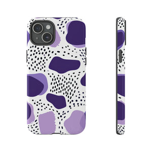 Purple Dots Elegance Case - Protective Phone Case