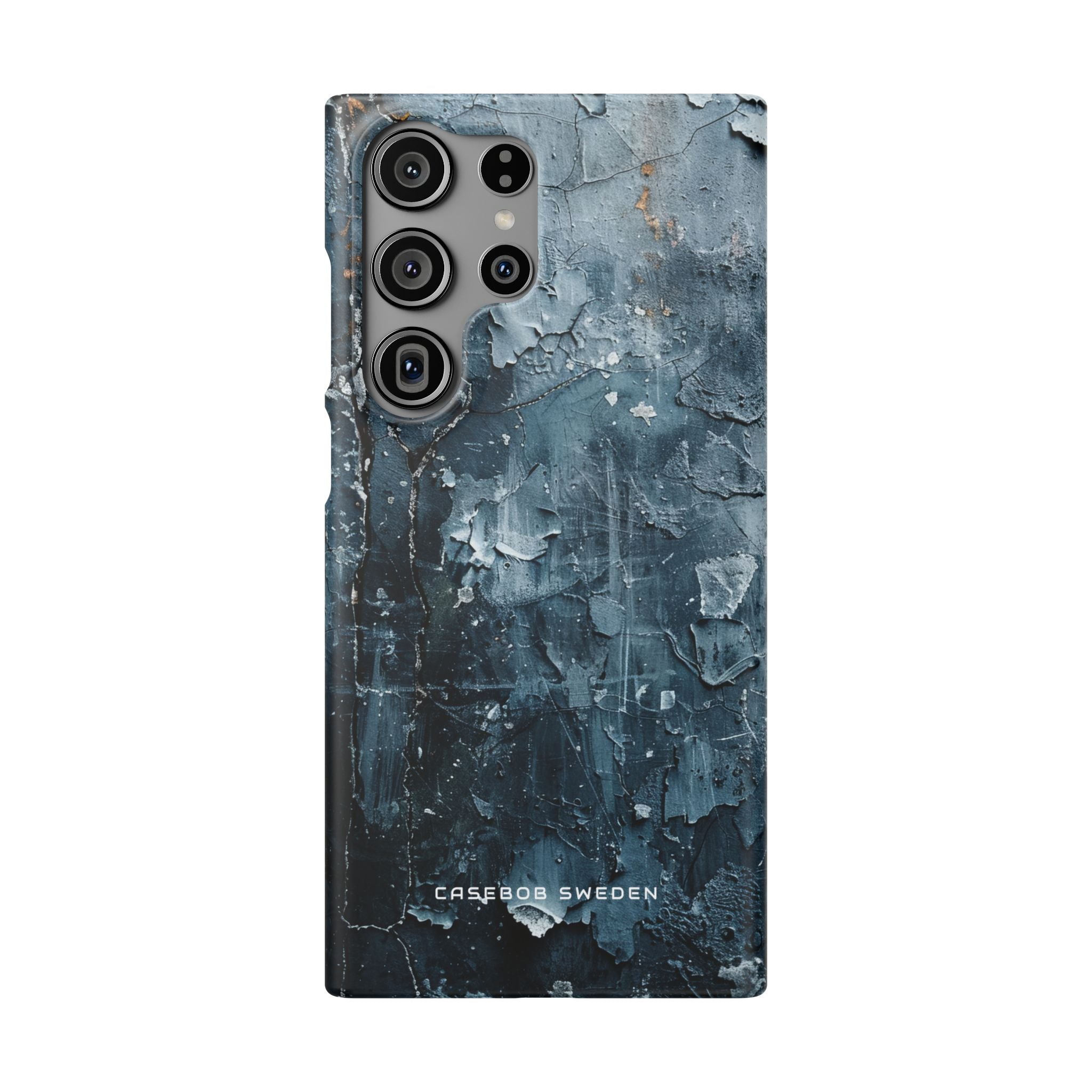 Weathered Blue Tapestry with Cracked Layers Samsung S23 - Slim Phone Case