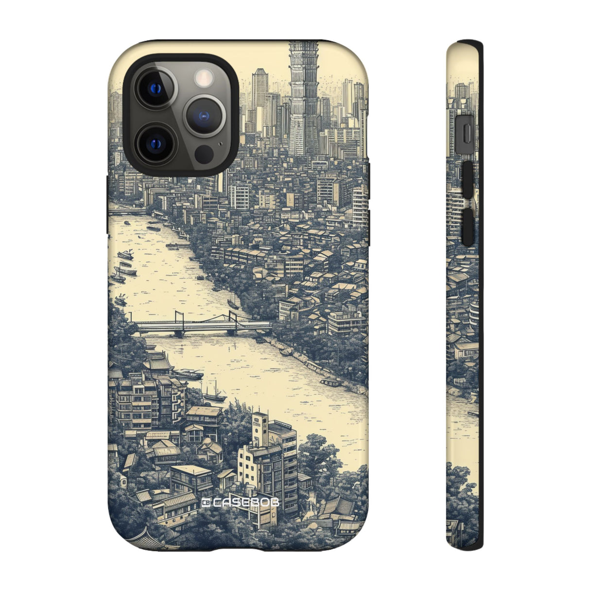 Nostalgic Metropolis | Protective Phone Case for iPhone