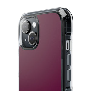 Tyrian Purple | Handyhülle für iPhone (Clear Impact Case – magnetisch) 