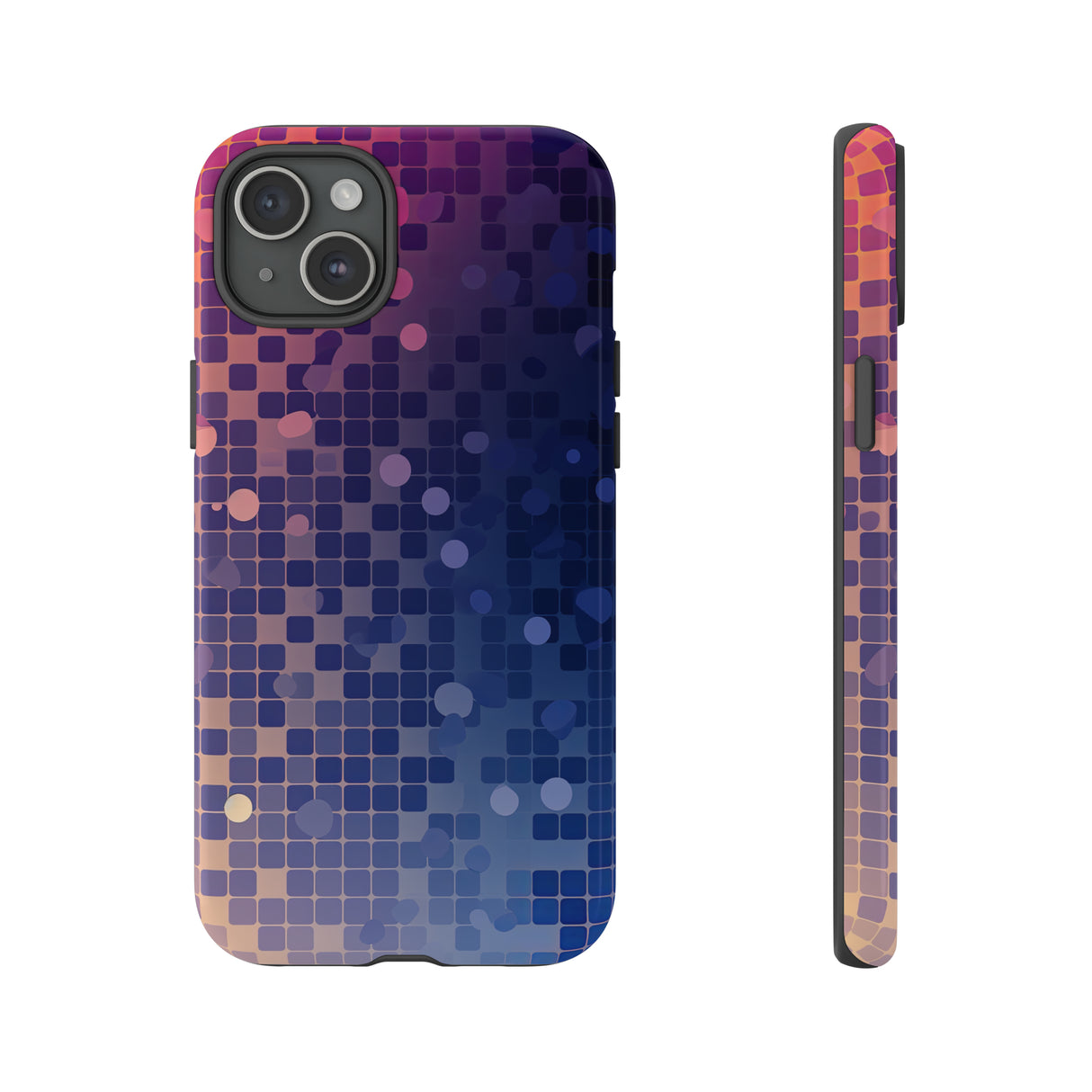 Azure Square: Blue Gradient - Protective Phone Case