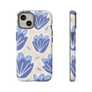 Light Blue Happy Flower - Protective Phone Case