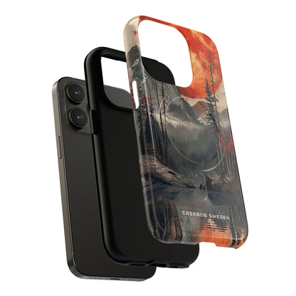 Celestial Glow Over Reflective Landscape iPhone 14 | Tough+ Phone Case