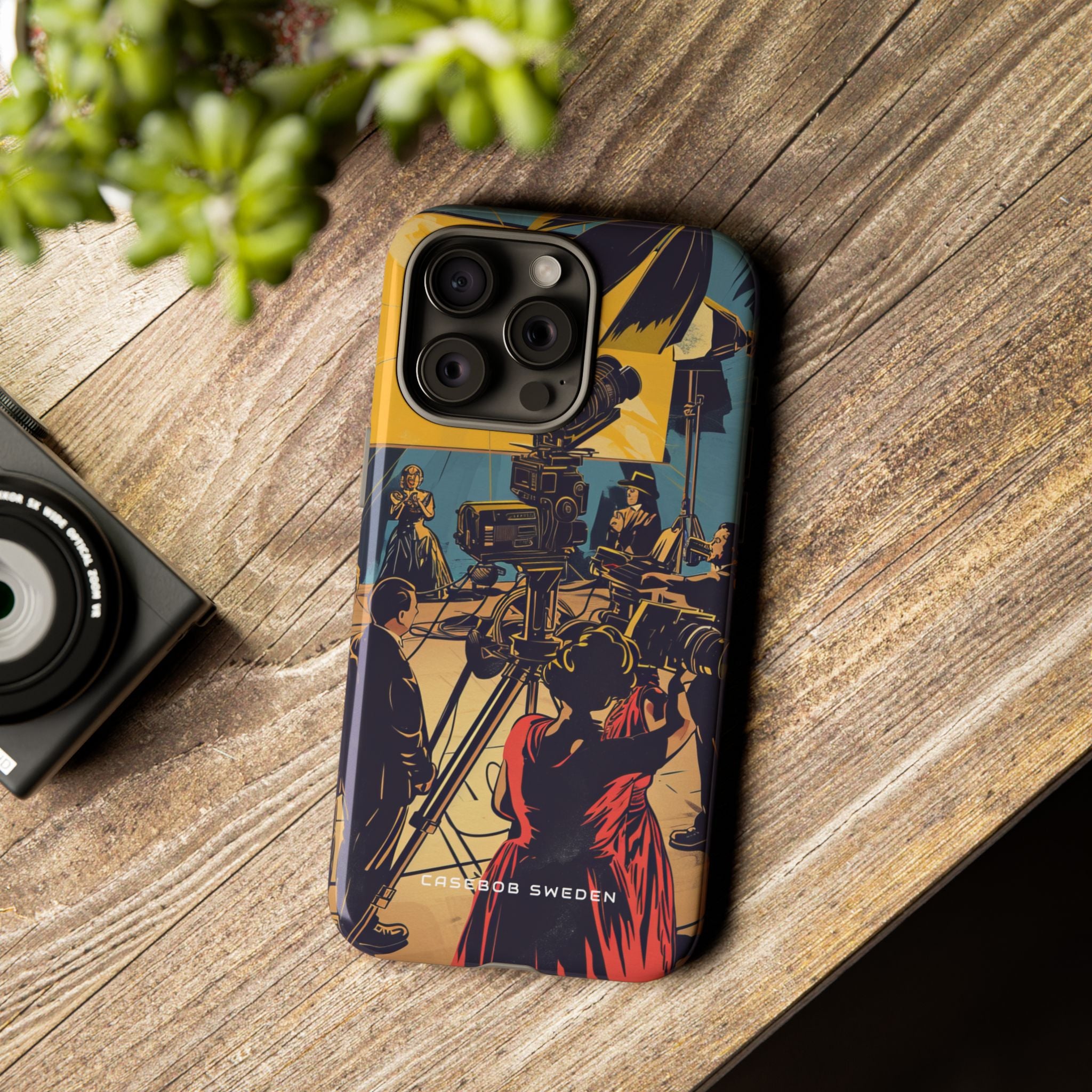 Golden Era Cinematic Spotlight iPhone 15 - Tough Phone Case