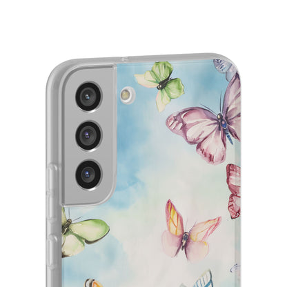 Watercolor Butterfly Bliss - Flexi Samsung S22 Phone Case