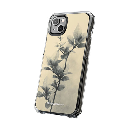 Beige Branch Art - Clear Impact iPhone 14 Phone Case