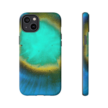 Green Yelly Ink Art iPhone Case (Protective) iPhone 14 Plus Matte Phone Case