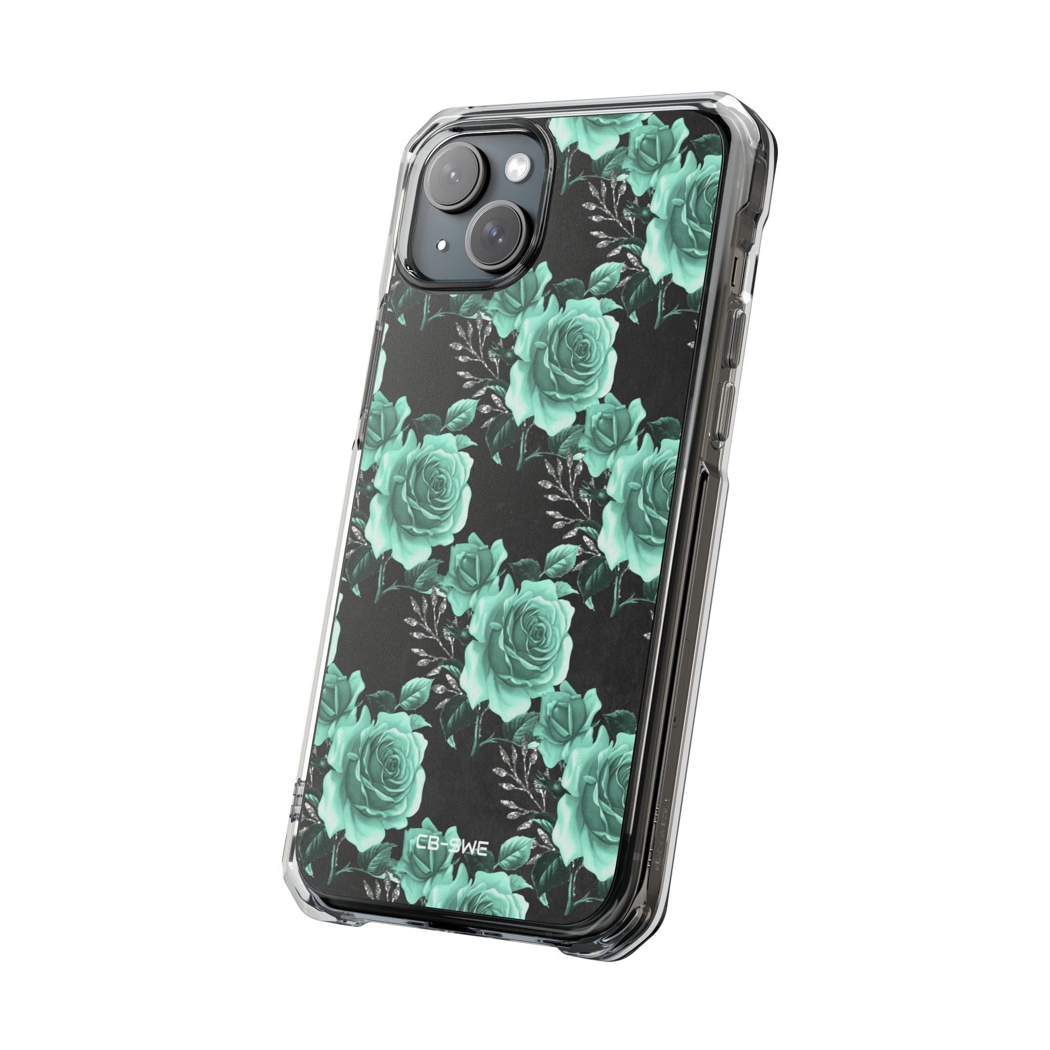Turquoise Rose Symphony iPhone Case - Impact
