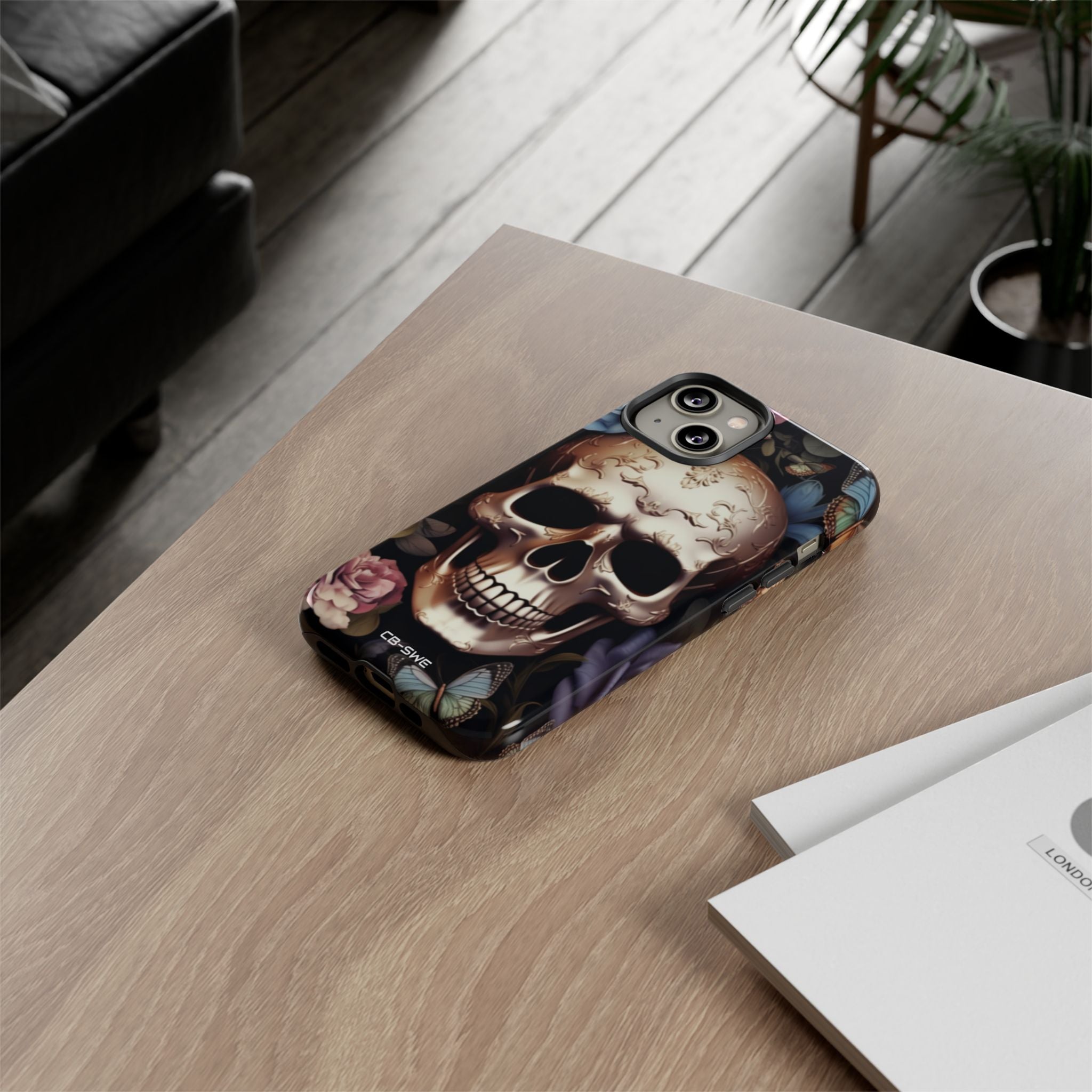 Skull Among Blossoms - iPhone Case