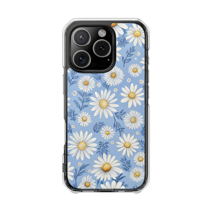 Daisies On Blue iPhone Case - Impact