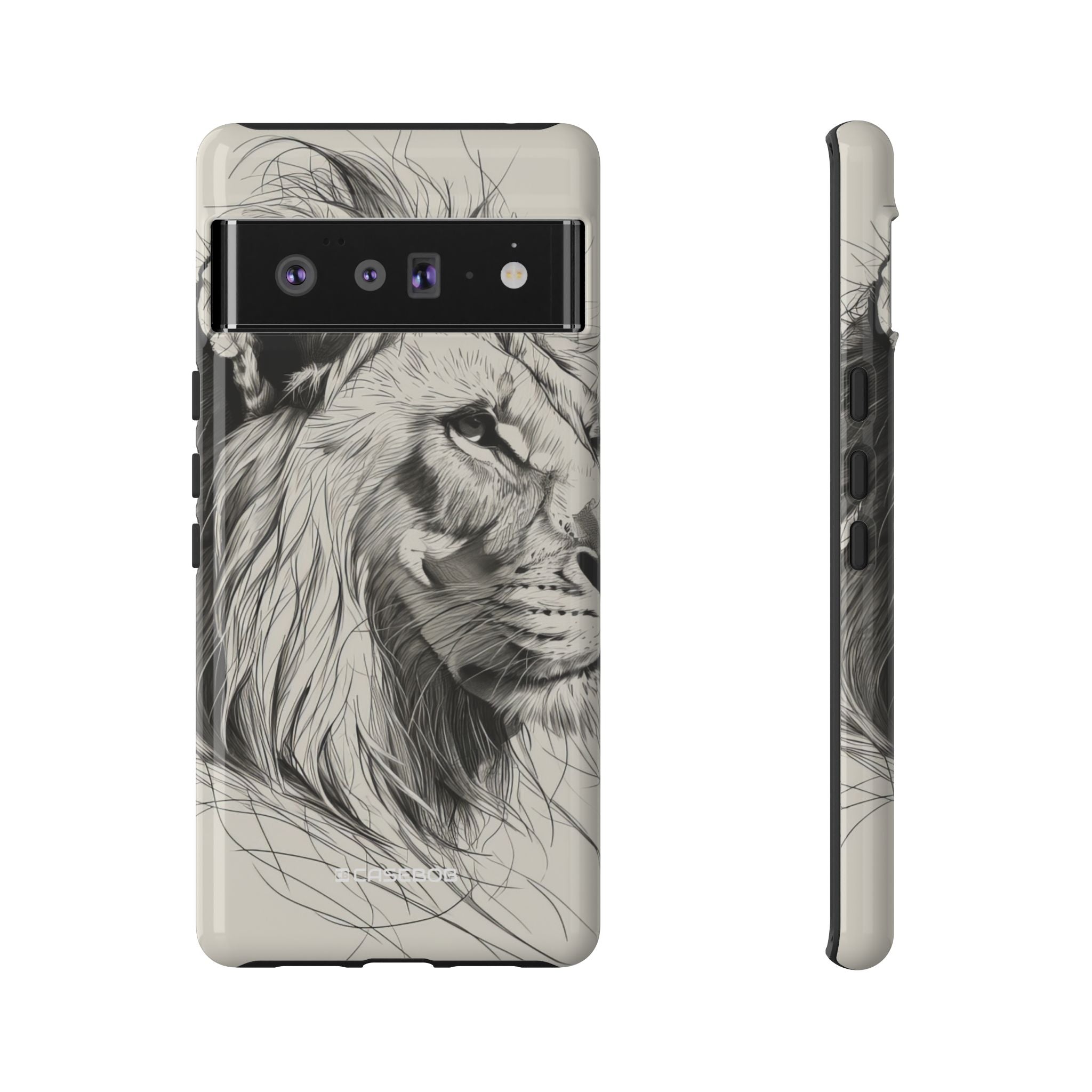 Majestic Linework Lion - Phone Case for Google Pixel