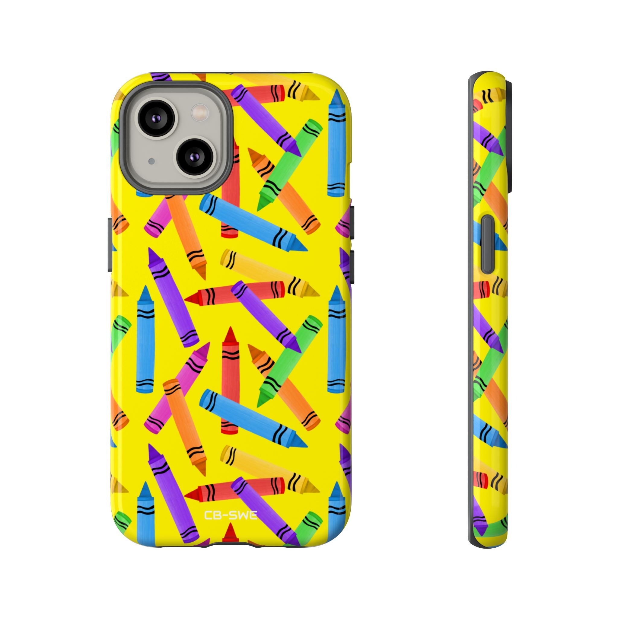 Crayons Scatter Playfully - iPhone Case